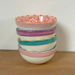 Skål ''Florencia'' 9 cm. - tyrkis