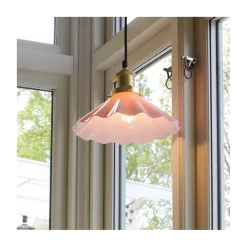 Skomagerpendel 25 cm. - bølget - Rosa