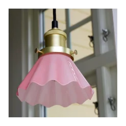Skomagerpendel 15 cm. - bølget - Rosa