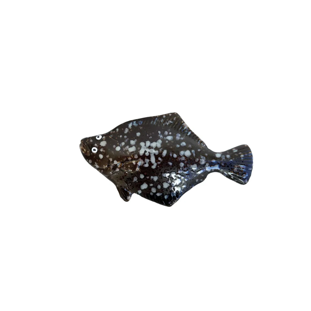 Skrubbe i keramik 19 cm. - Sort