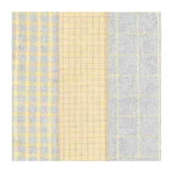 Sæt med 3 viskestykker - Yellow/grey