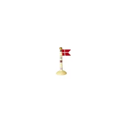 Stribet bordflag - gul/lilla