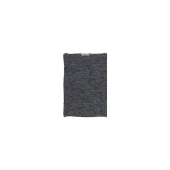 Strikket håndklæde meleret - navy