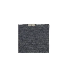 Strikket håndklæde meleret - navy