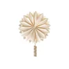 Topstjerne af papir "Stella"- creme