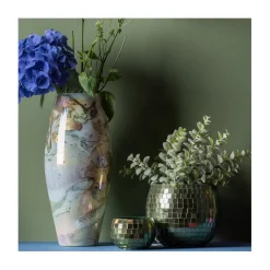 Vase ''Melange cone'' - jungle green