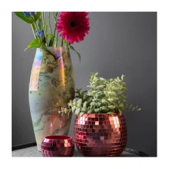 Vase ''Melange cone'' - jungle green
