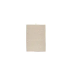 Viskestykke med blade - creme