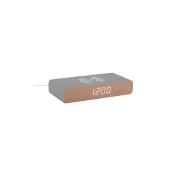 Vækkeur LED - med oplader - grå